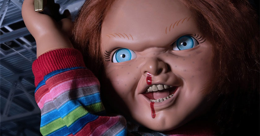 Closeup of the MDS Mega Scale Talking Menacing Chucky