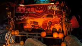 Los Angeles Haunted Hayride Live Drive Up Experience sign
