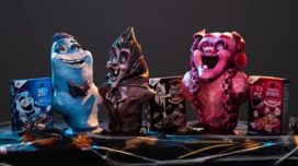 Monster Cereal busts with their respective cereals
