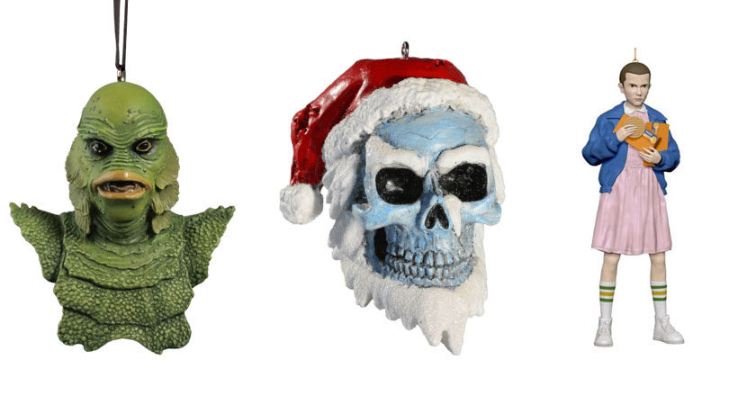 Assorted Creepy Christmas ornaments