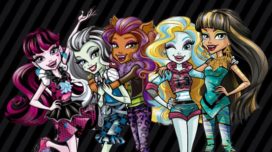 Draculaura, Frankie, Clawdeen, Lagoona Blue, and Cleo DeNile