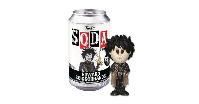 Edward Scissorhands Funko Soda figure with soda can packaging.