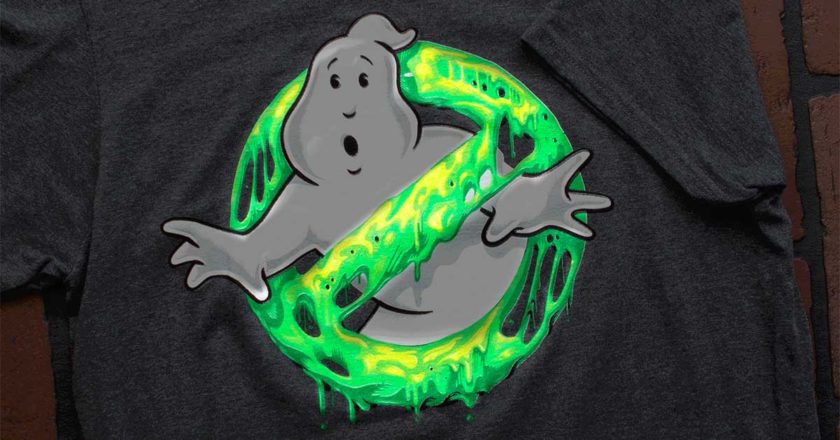 Ghostbusters glow-in-the-dark slimy logo