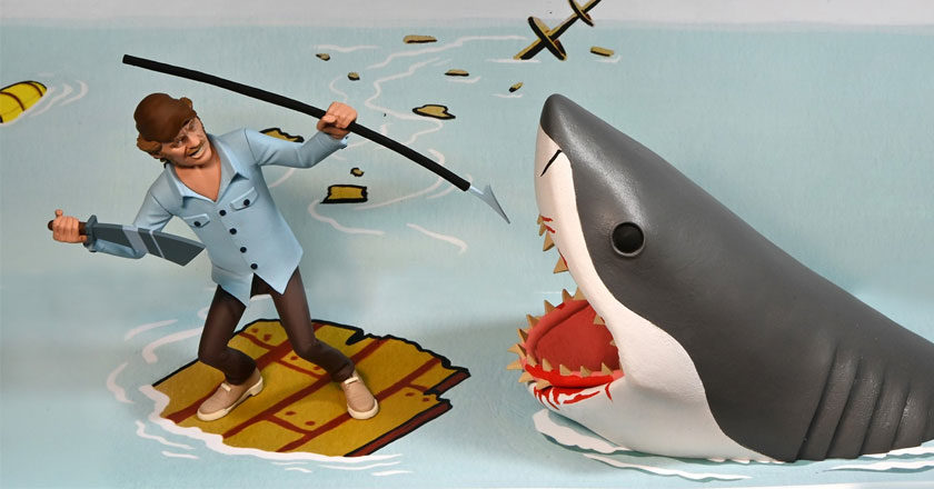 Quint and Bruce the shark Toony Terrors figures