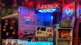 Slashback Video checkout counter