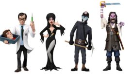 Herbert West, Elvira, The Miner, and Captain Blake Toony Terrors figures