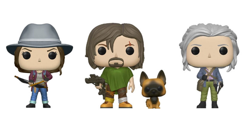 Maggie, Daryl, and Carol Funko Pop! figures