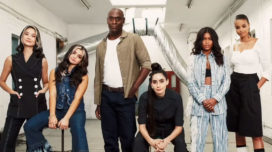 Adeline Rudolph, Siena Agudong, Lance Reddick, Paola Nuñez, Tamara Smart, and Ella Balinska