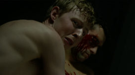 Still from the gay horror short, Steam