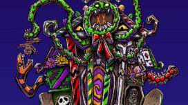 Rendering of the 2021 Haunted Mansion Holiday gingerbread house