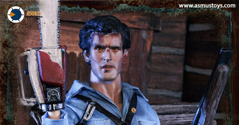Closeup of Asmus' Ash WIlliams Sixth Scale Action Figure