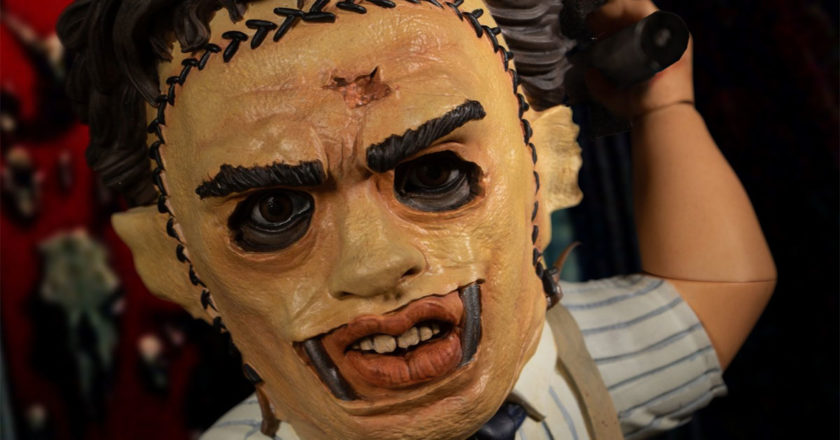 Closeup of the MDS Leatherface figure
