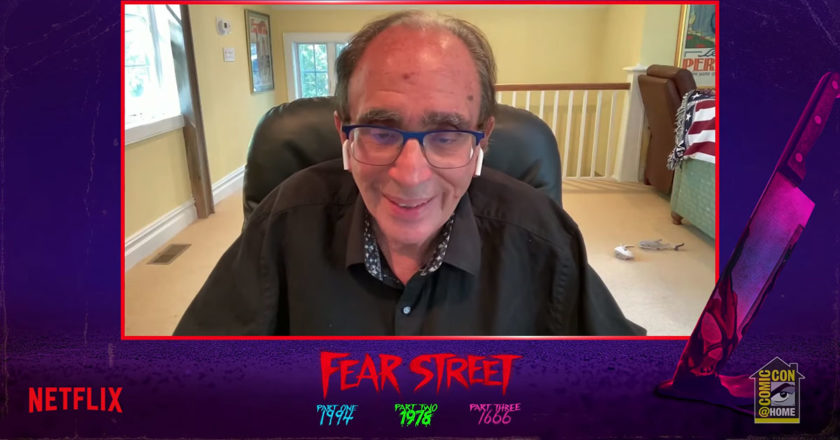 R.L. Stine During the Netflix Geeked: Fear Street Trilogy Comic-Con@Home panel