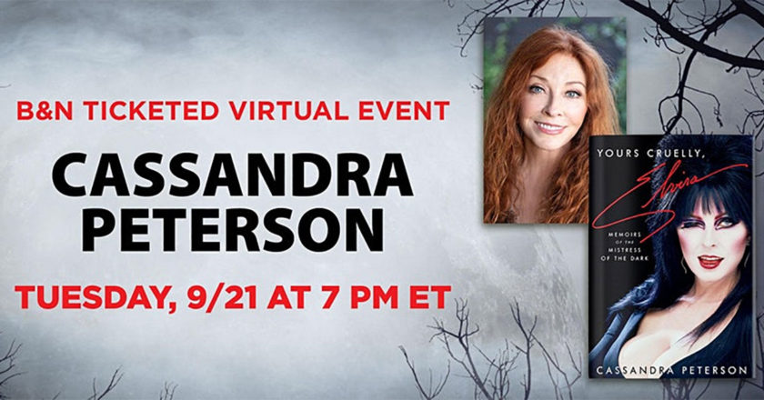 B&N Ticketed Virtual Event - Cassandra Peterson - Tuesday, 9/21 at 7 PM ET