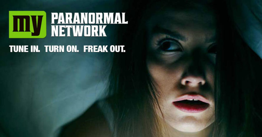 My paranormal network banner featuring a woman hiding under her sheets