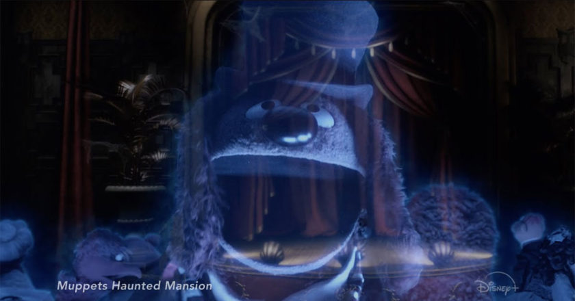 Rowlf as a ghost in "Muppets Haunted Mansion"
