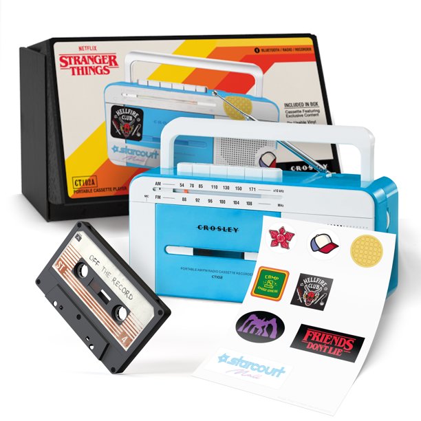 Walmart Exclusive Stranger Things Crosley Cassette Player Bundle