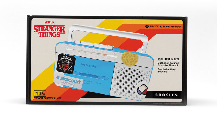 Walmart Exclusive Stranger Things Crosley Cassette Player Bundle packaging