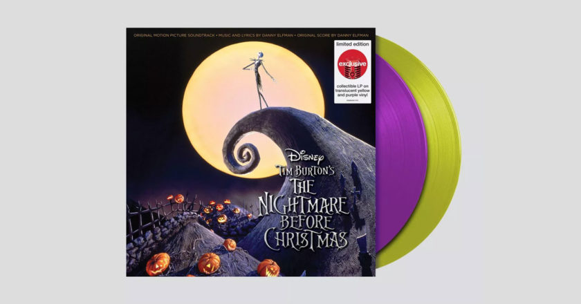 Target Excusive "The Nightmare Before Christmas" soundtrack on translucent yellow and purple vinyl