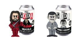 Dracula and Gomez Addams Funko Soda figures with collectible can packaging
