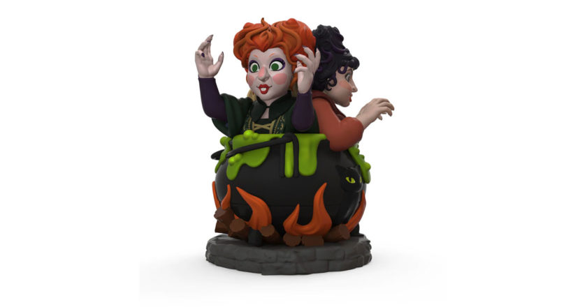 Hocus Pocus Witches in Cauldron Glow-in-the-Dark Vinyl Art Figure