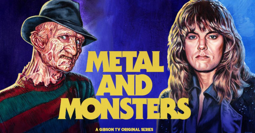 Metal and Monsters "A Nightmare On Elm Street 3" episode key art featuring Freddy Krueger and Don Dokken
