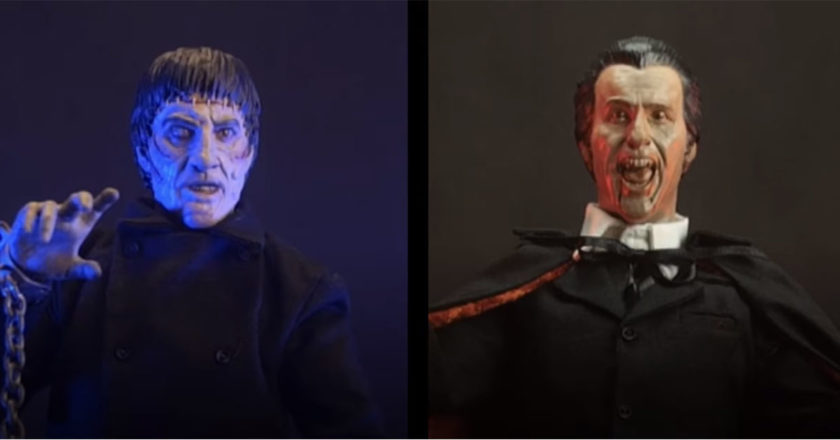Christopher Lee Frankenstein's Monster and Dracula 1:6 scale figures