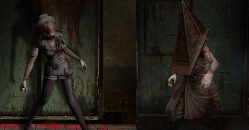 Mezco's Silent Hill 2 Bubble Head Nurse and Red Pyramid Thing 5 Points figures