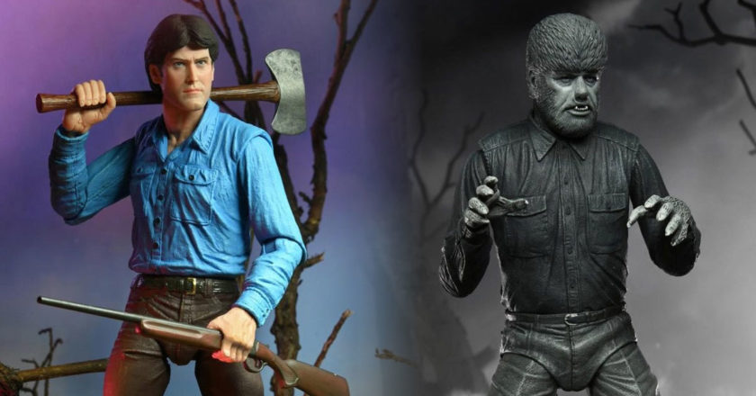 NECA Ultimate Ash and Wolf Man figures