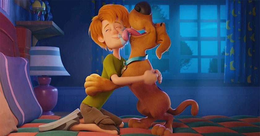 Shaggy in Scooby hug in "Scoob!"