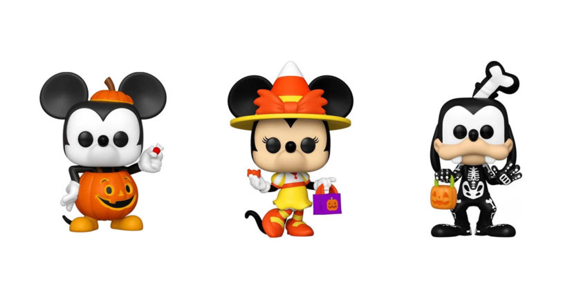 Mickey, Minnie, and Goofy Trick or Treat Pop Figures