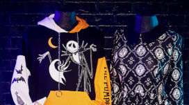 The Nightmare Before Christmas color block hoodie and cameo dress