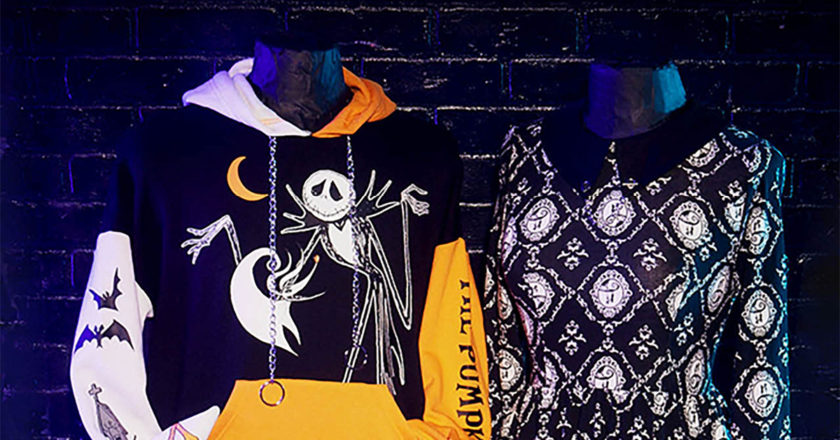 The Nightmare Before Christmas color block hoodie and cameo dress