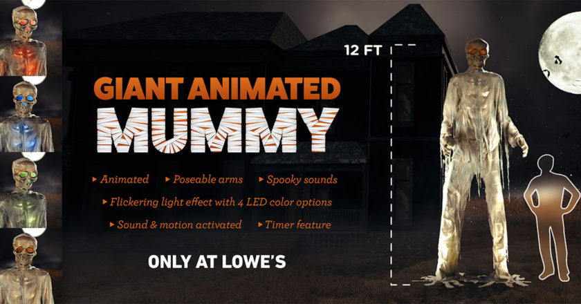 Lowe's Giant Animated Mummy