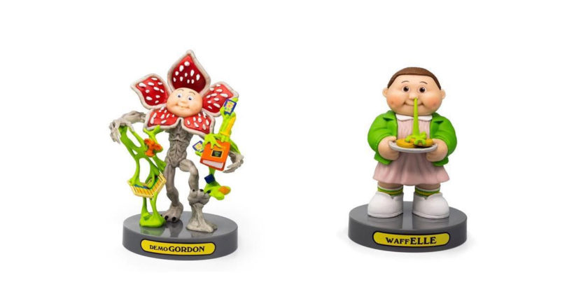 San Diego Comic-Con exclusive glow-in-the-dark Demo GORDON and WaffELLE Garbage Pail Kid figures