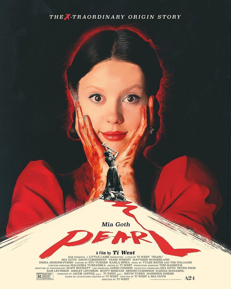 Pearl movie poster featuring Mia Goth