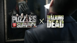 Puzzles & Survival x The Walking Dead key art
