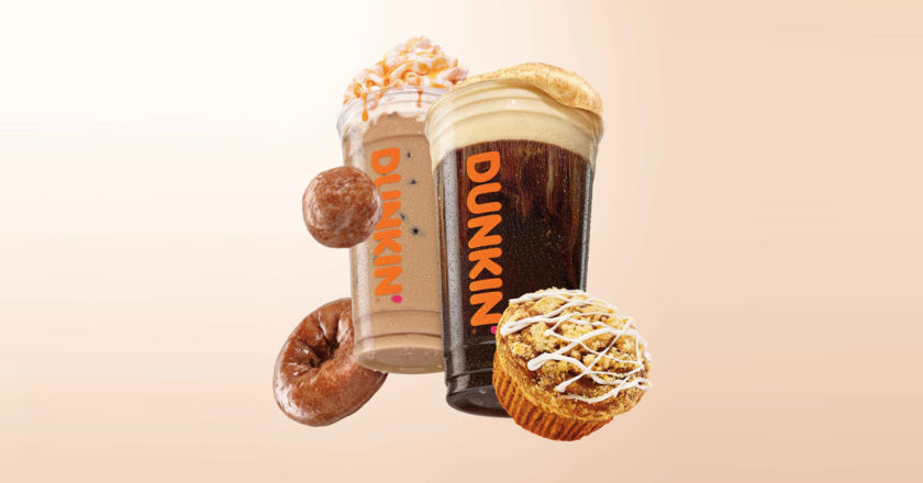 Dunkin pumpkin product assortment