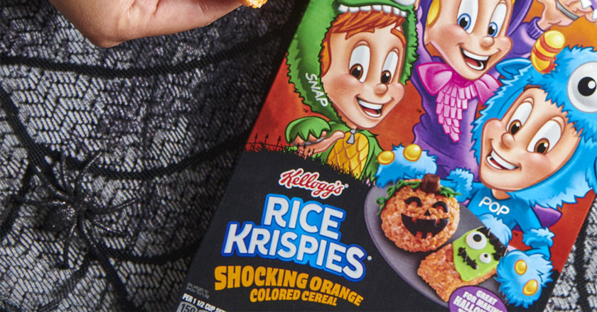 Kellogg's Rice Krispies Shocking Orange Colored Cereal