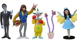 Shorty (Killer Klowns from Outer Space), Scott Howard (Teen Wolf), Alien (They Live), and Ghouliana (The Beauty of Horror) Toony Terrors figures