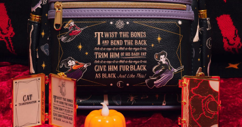 Hocus Pocus mini backpack and spell book key chain