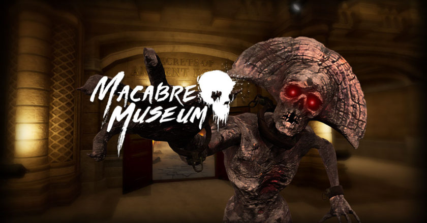 Macabre Museum key art featuring a reanimated mummy in a museum.