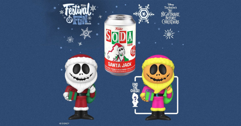 Santa Jack Vinyl Soda figure with blacklight chase variant