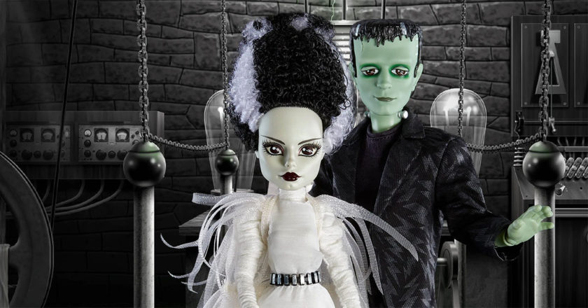Frankenstein & Bride of Frankenstein Monster High Skullector Dolls