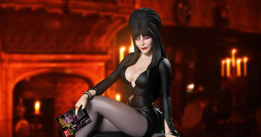 Mezco Toyz's Static-6 Elvira, Mistress of the Dark statue