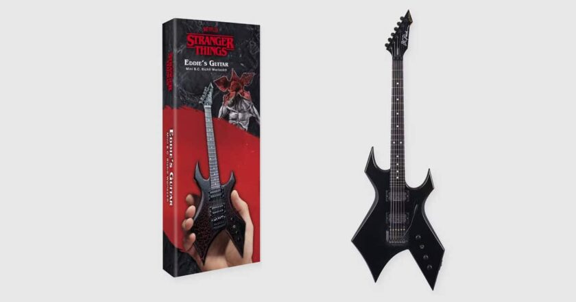 Mini Replica and limited edition release of Eddie Munson's Warlock guitar