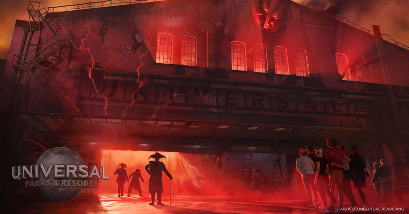 Concept art for the new year-round horror experience from Universal Parks & Resorts