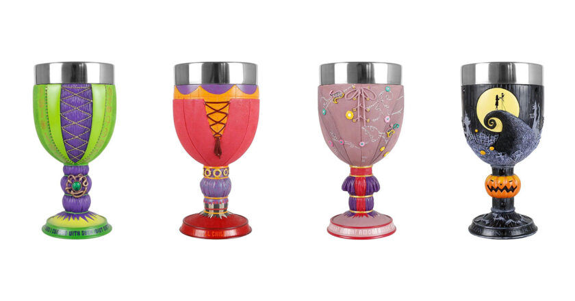 Hocus Pocus and Nightmare Before Christmas themed goblets