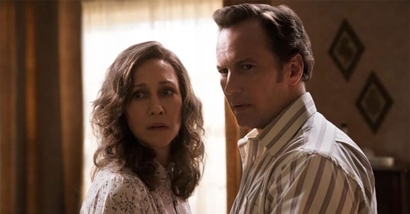 Vera Farmiga and Patrick Wilson in 'The Conjuring: The Devil Made Me Do It.'