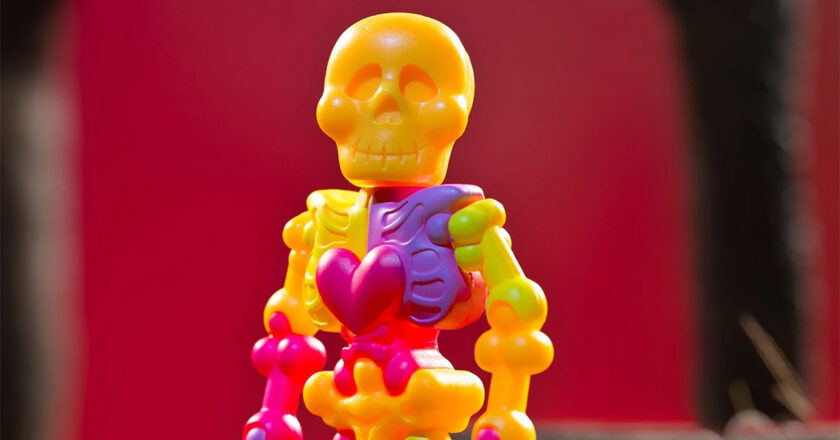 Fluorescent Mr. Bones ReAction figure